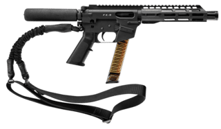 Freedom Ordnance FX9P8T 9mm Luger Semi-Auto Pistol - Black - 8.0" - Sling